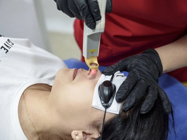 Laser para eliminar venitas en nariz y cara